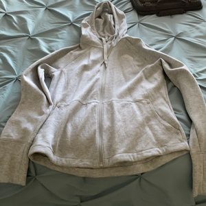 Women’s grey The North Face long sleeve zip up